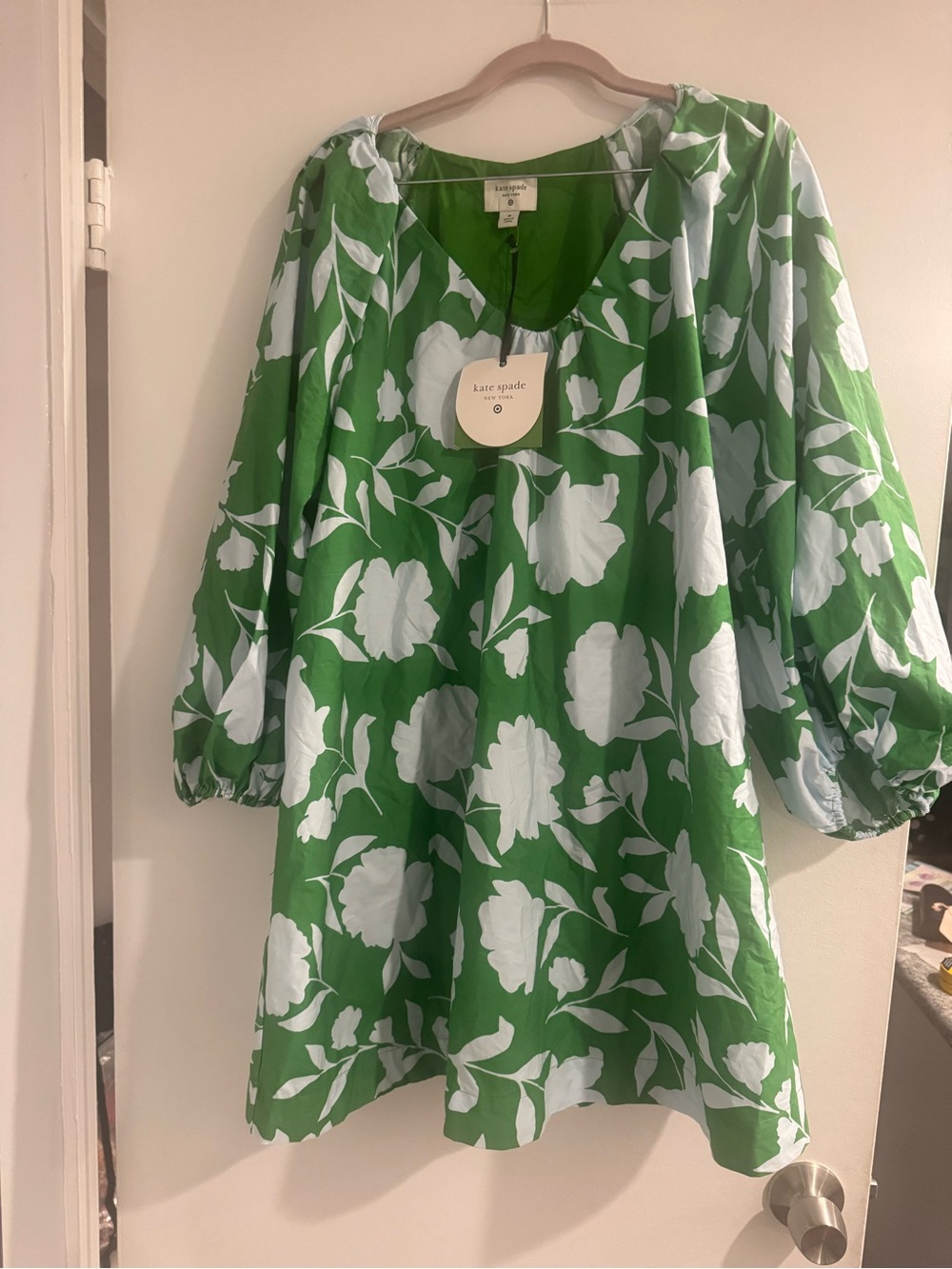 Kate Spade x Target Green & Blue Floral Dress – Size M – NWT